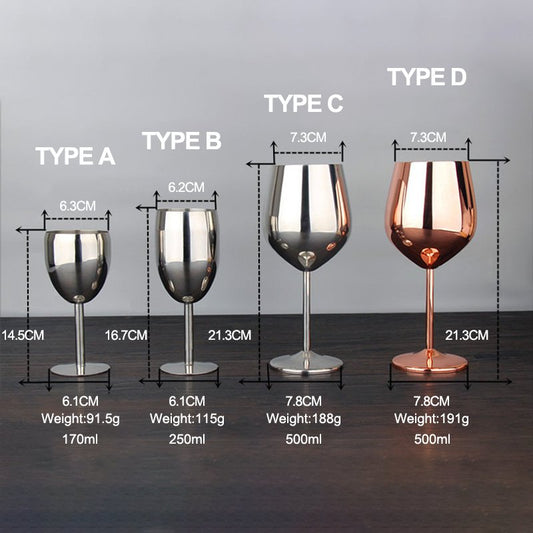 Stainless Steel Wine Glass