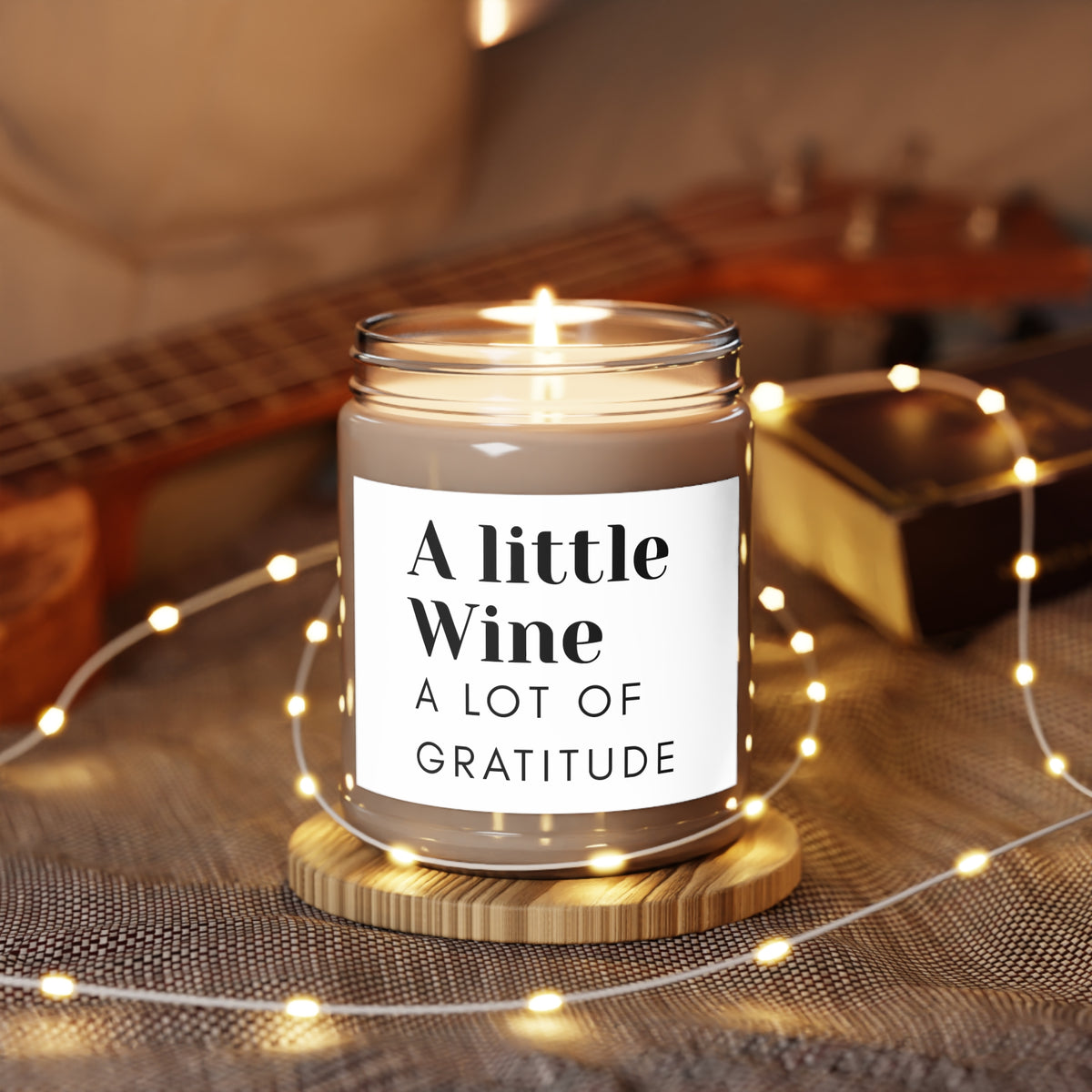 A Little Wine, A Lot of Gratitude Scented Soy Candle | The Funny Grape