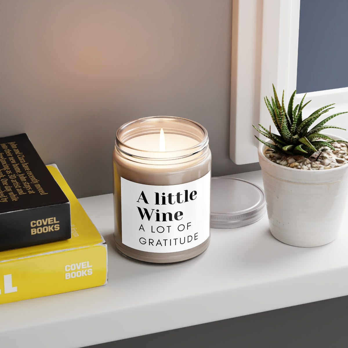 A Little Wine, A Lot of Gratitude Scented Soy Candle | The Funny Grape