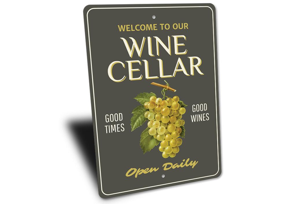 Wine Cellar Welcome Sign