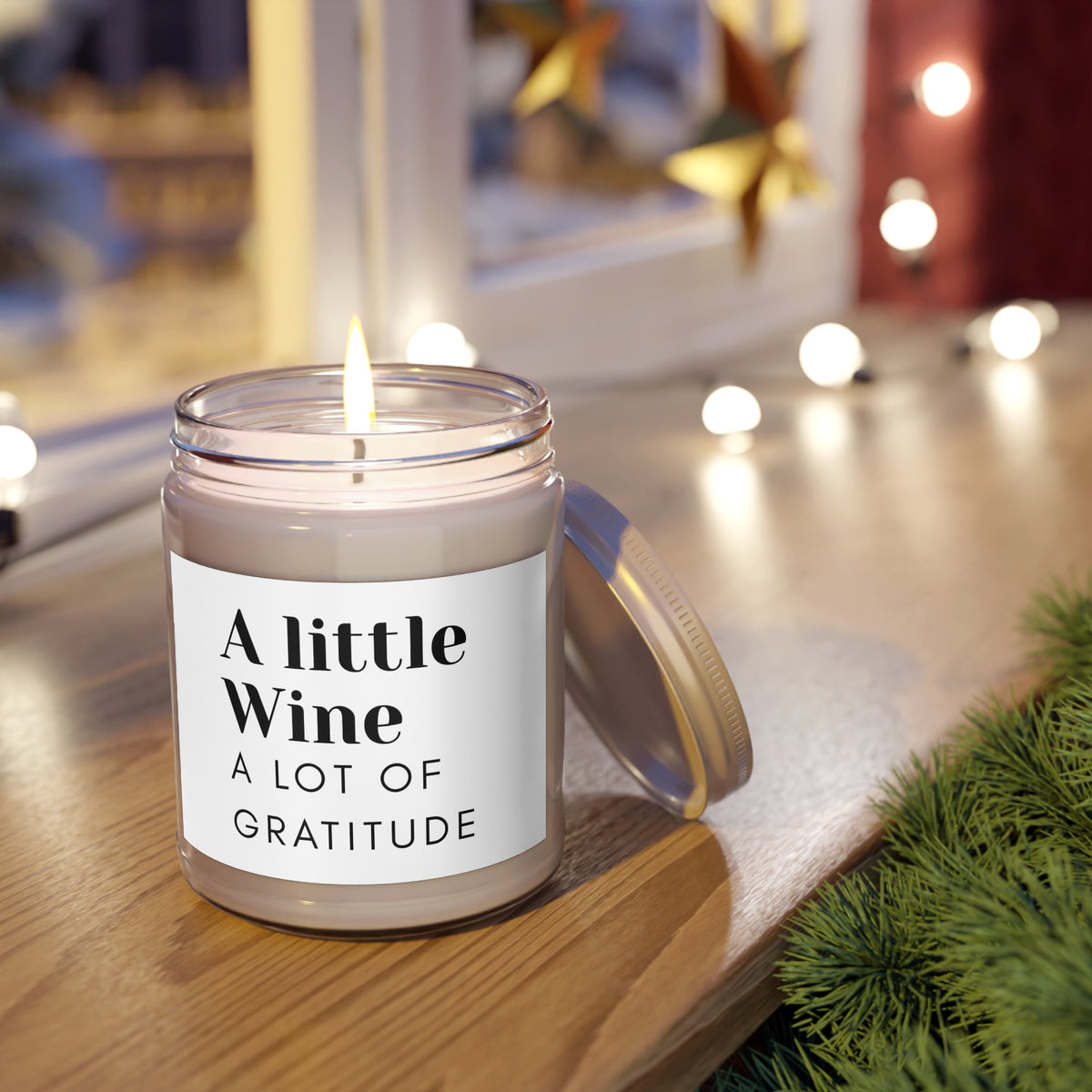 A Little Wine, A Lot of Gratitude Scented Soy Candle | The Funny Grape