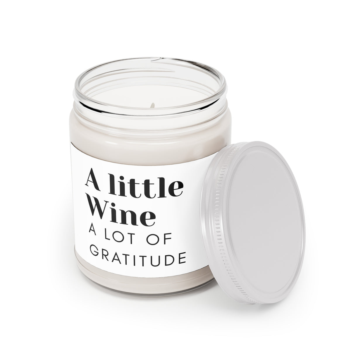 A Little Wine, A Lot of Gratitude Scented Soy Candle | The Funny Grape