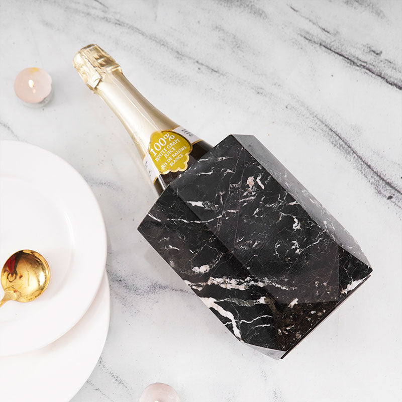 Marble Wine Cooler For Champagne - Wine Bottle Holder & Beverage Cooler