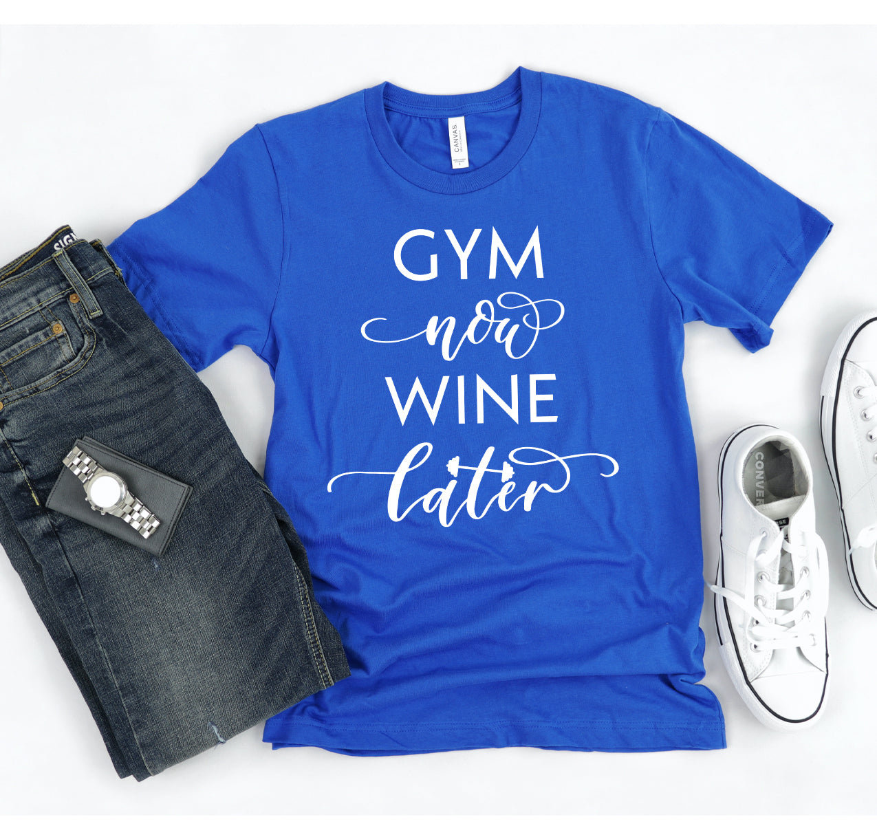 Gym Now Wine Later T-shirt